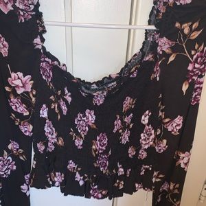 Floral off the shoulder top